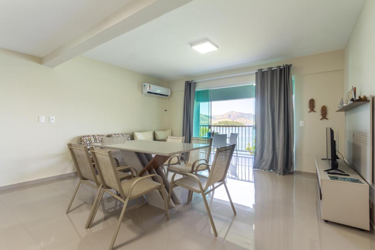 אנגרה דוס רייס Conforto A Beira Mar! Apartamento Com Vista Para O Mar. מראה חיצוני תמונה