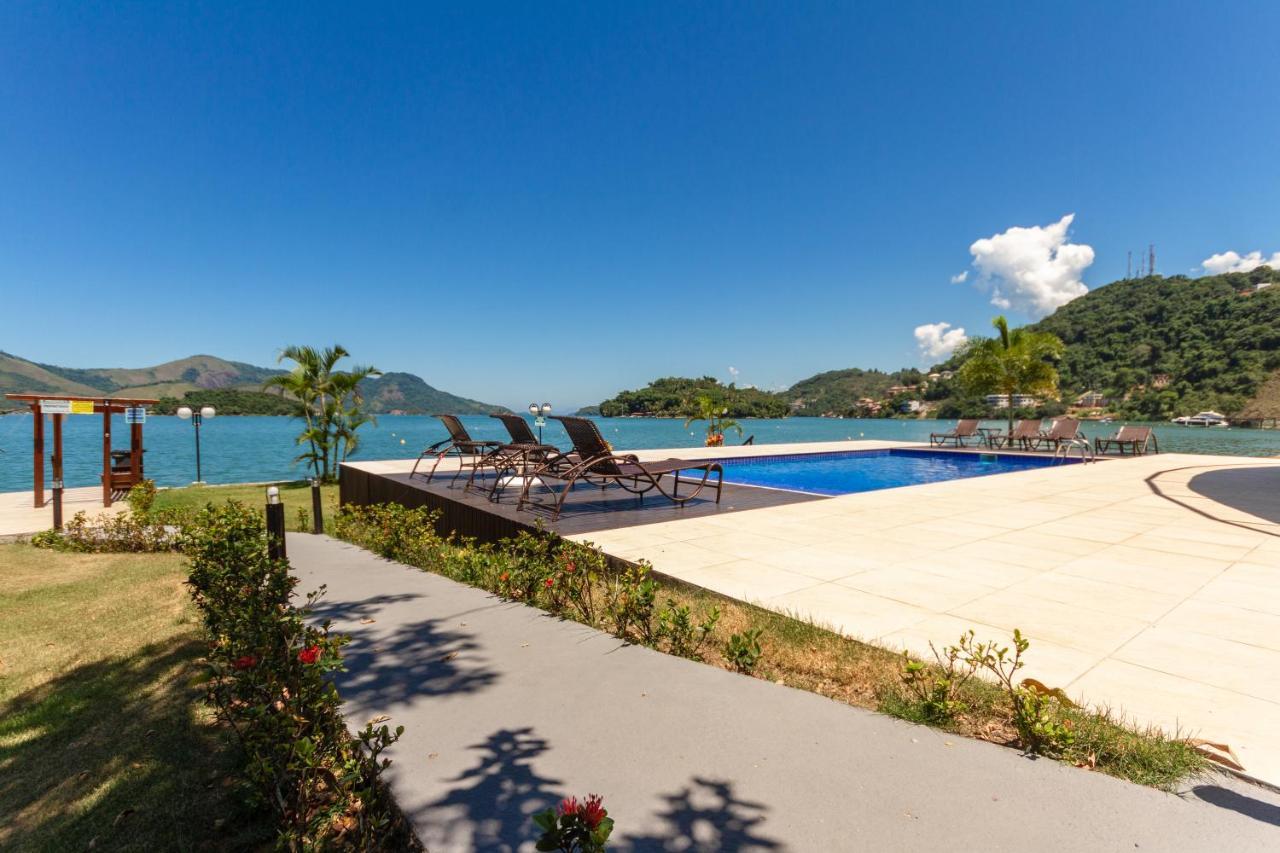 אנגרה דוס רייס Conforto A Beira Mar! Apartamento Com Vista Para O Mar. מראה חיצוני תמונה