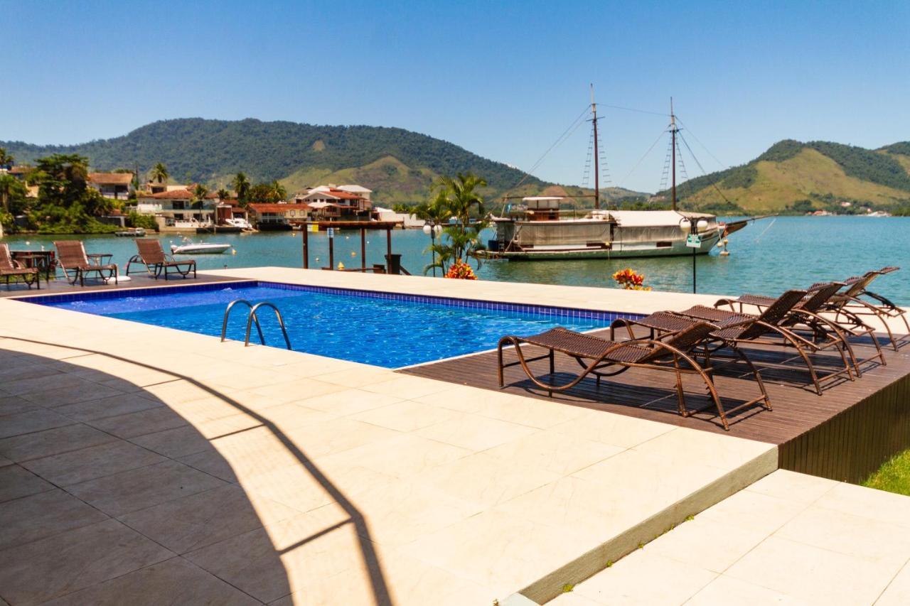 אנגרה דוס רייס Conforto A Beira Mar! Apartamento Com Vista Para O Mar. מראה חיצוני תמונה