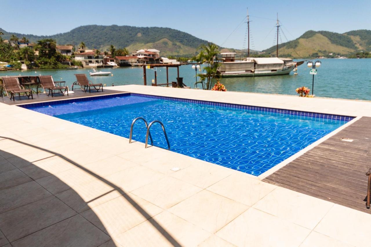 אנגרה דוס רייס Conforto A Beira Mar! Apartamento Com Vista Para O Mar. מראה חיצוני תמונה