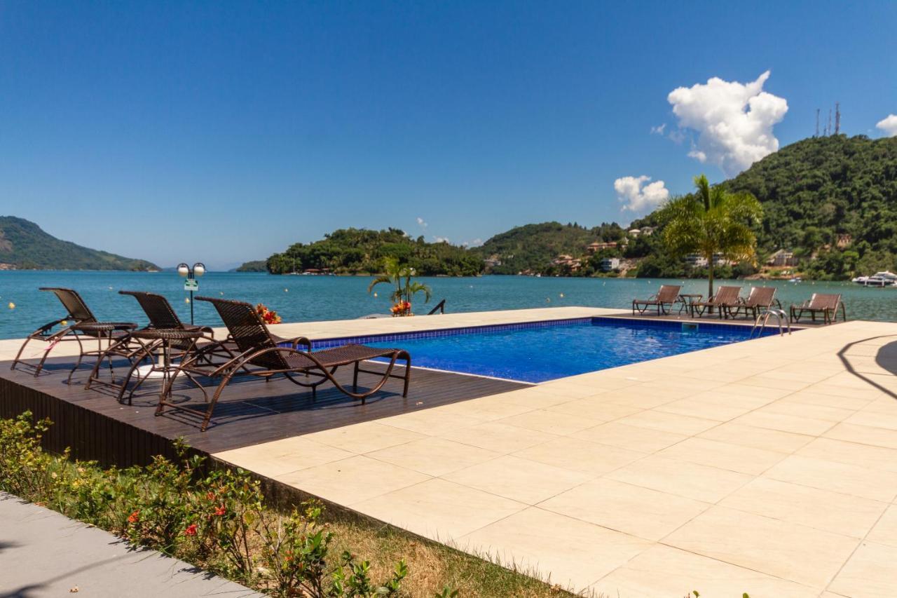 אנגרה דוס רייס Conforto A Beira Mar! Apartamento Com Vista Para O Mar. מראה חיצוני תמונה
